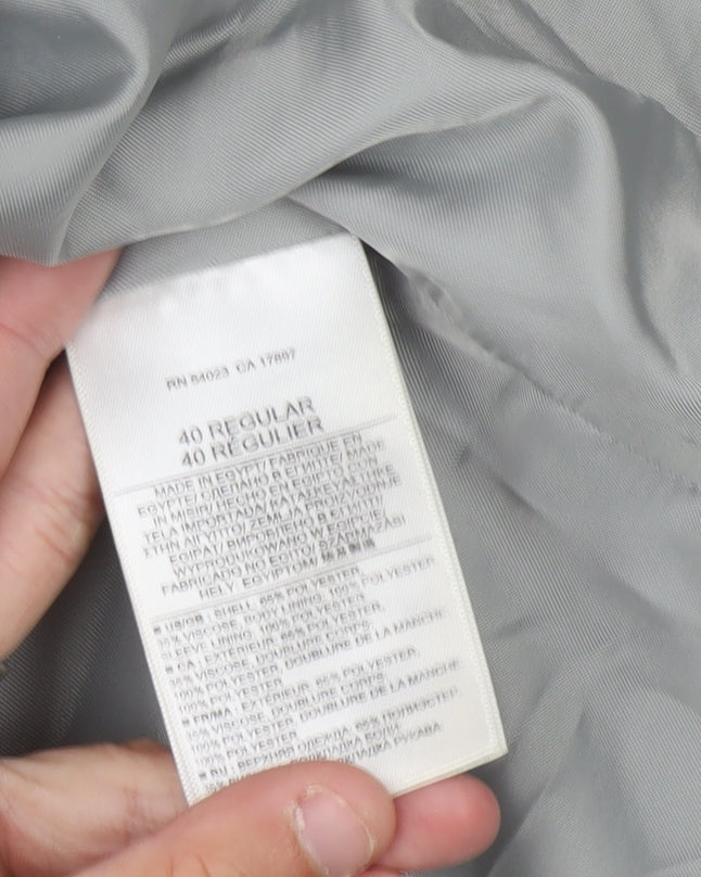 Banana Republic Mens Grey Slim Blazer 40R