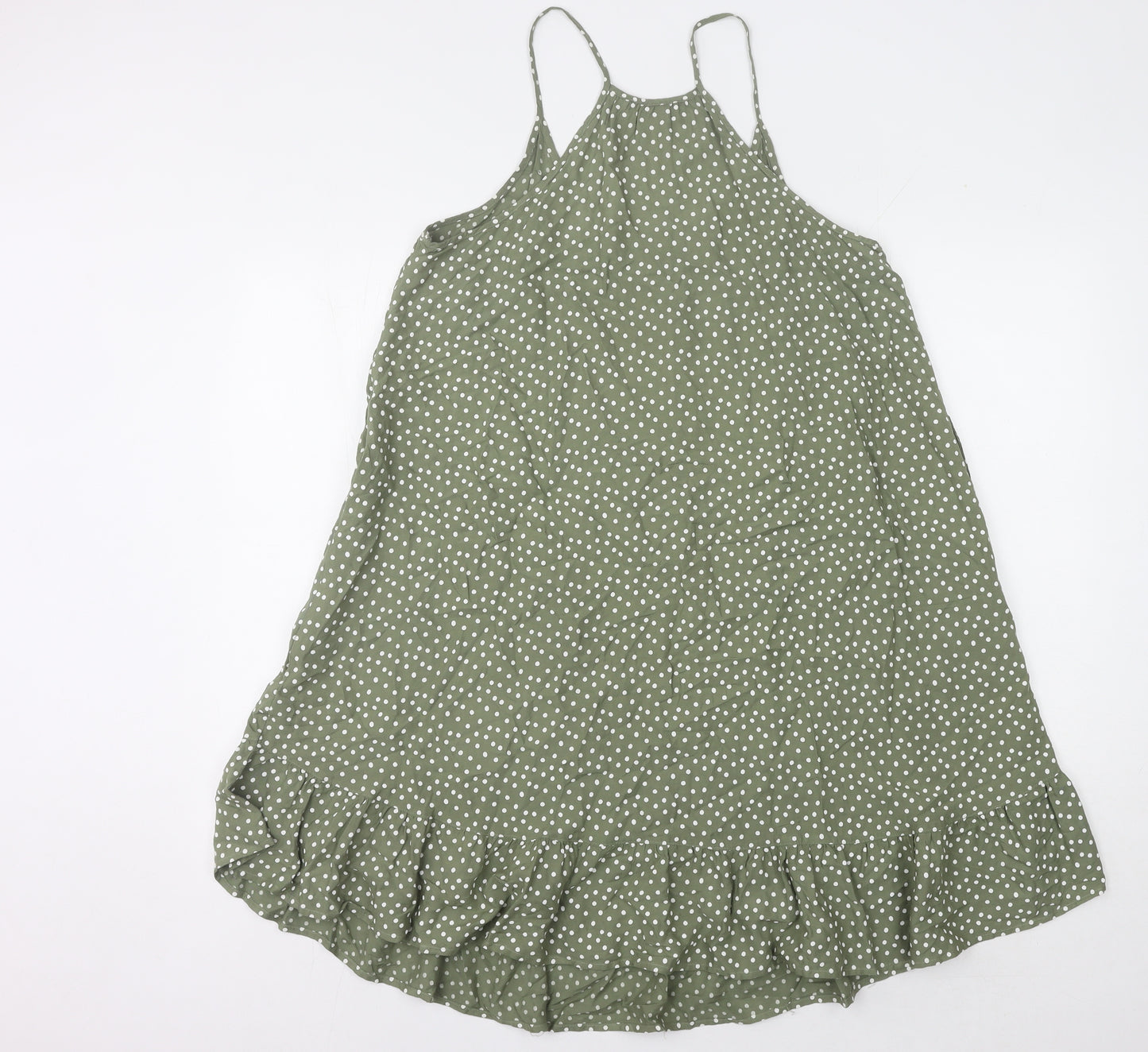 Marks and Spencer Green Polka Dot Dress, Size 10