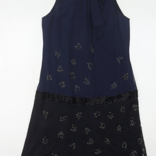 Coast Women's Blue Shift Dress, Size 8, Party Style