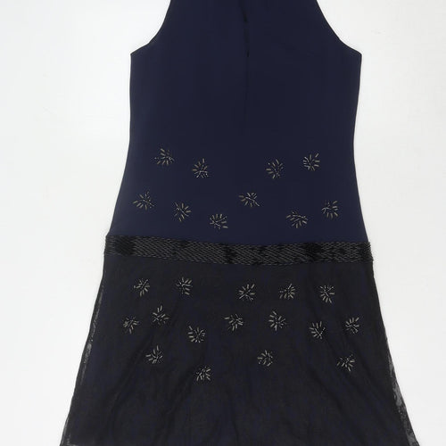 Coast Women's Blue Shift Dress, Size 8, Party Style
