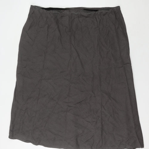 Ann Harvey Women's Grey Long Straight Skirt Size 26