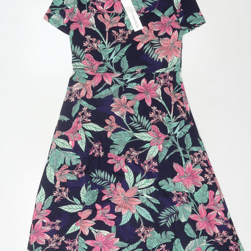 Roman Originals Women's Multicoloured Floral Dress Size 10