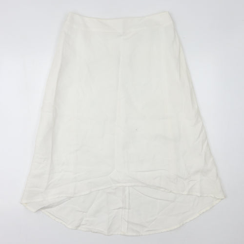 Marks and Spencer Women's Ivory Size 12 Zip Skirt