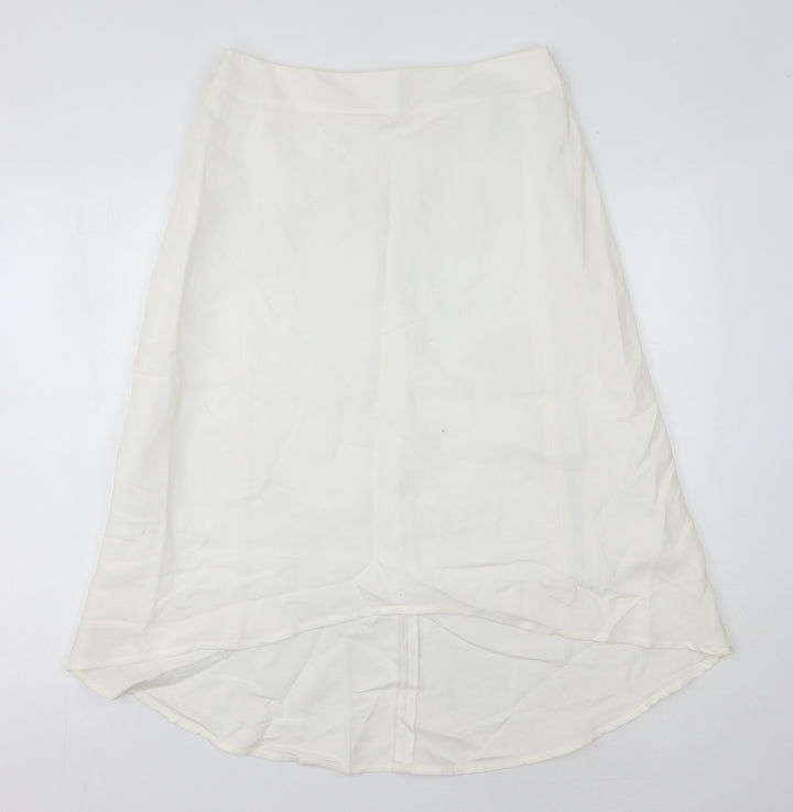 Marks and Spencer Women's Ivory Size 12 Zip Skirt