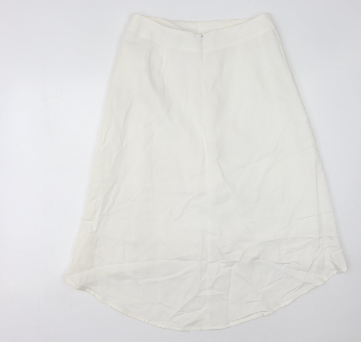 Marks and Spencer Women's Ivory Size 12 Zip Skirt