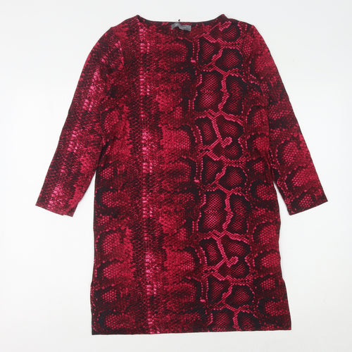 Principles Women's Multicoloured Animal Print Sheath Dress Size 10