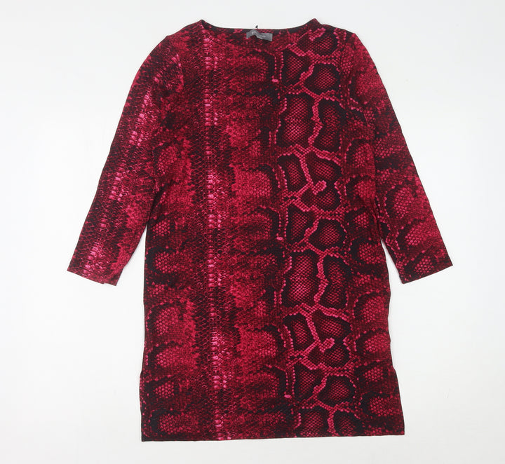 Principles Women's Multicoloured Animal Print Sheath Dress Size 10