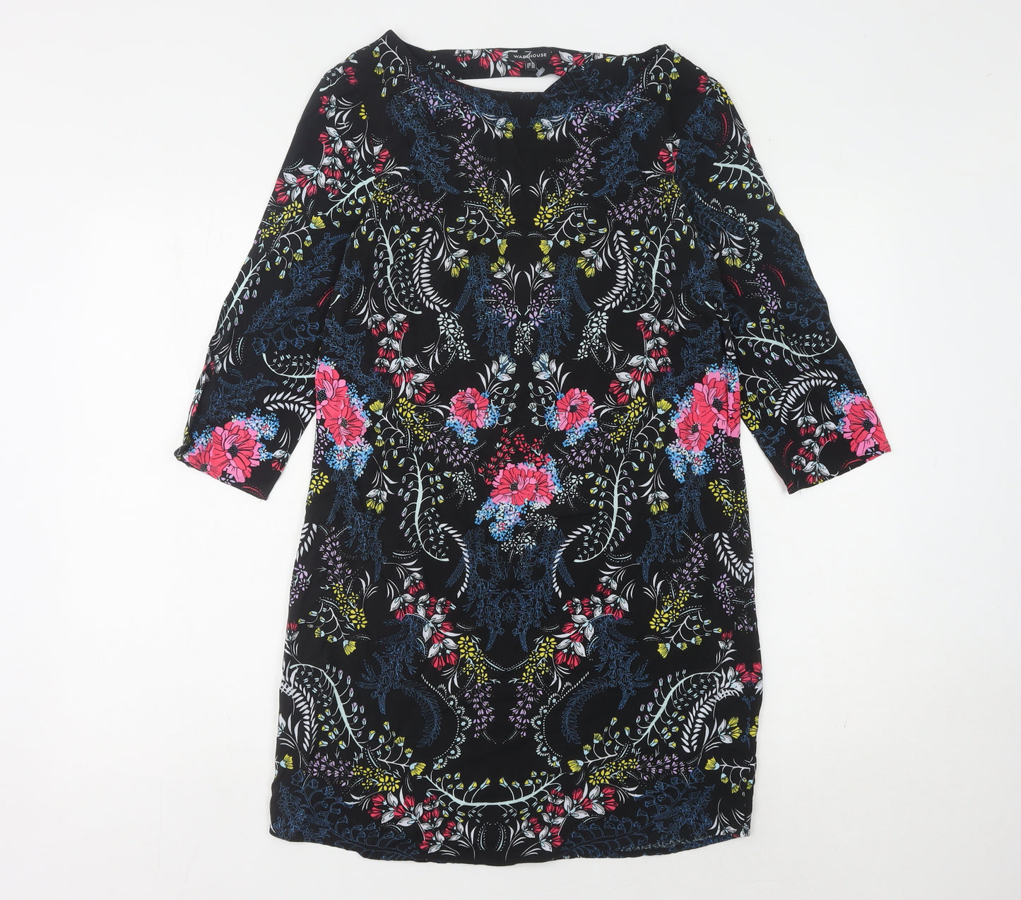 Warehouse Women's Floral Dress Multicoloured Size 10