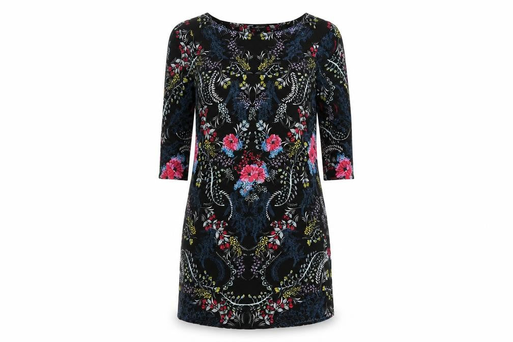 Front view of Warehouse Women's Floral Dress Multicoloured, size 10