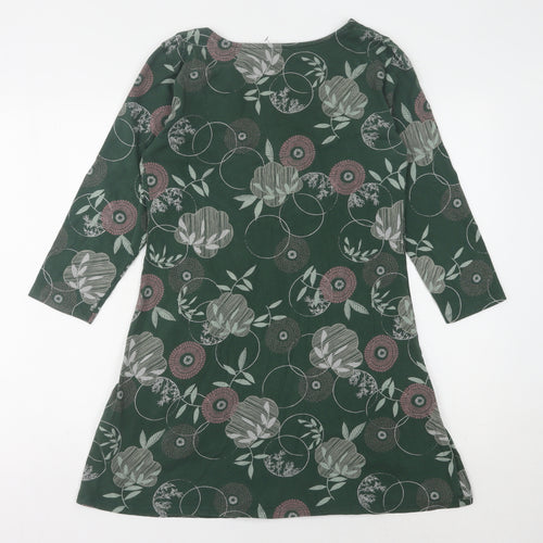 White Stuff Women's Green Floral Dress Size 12