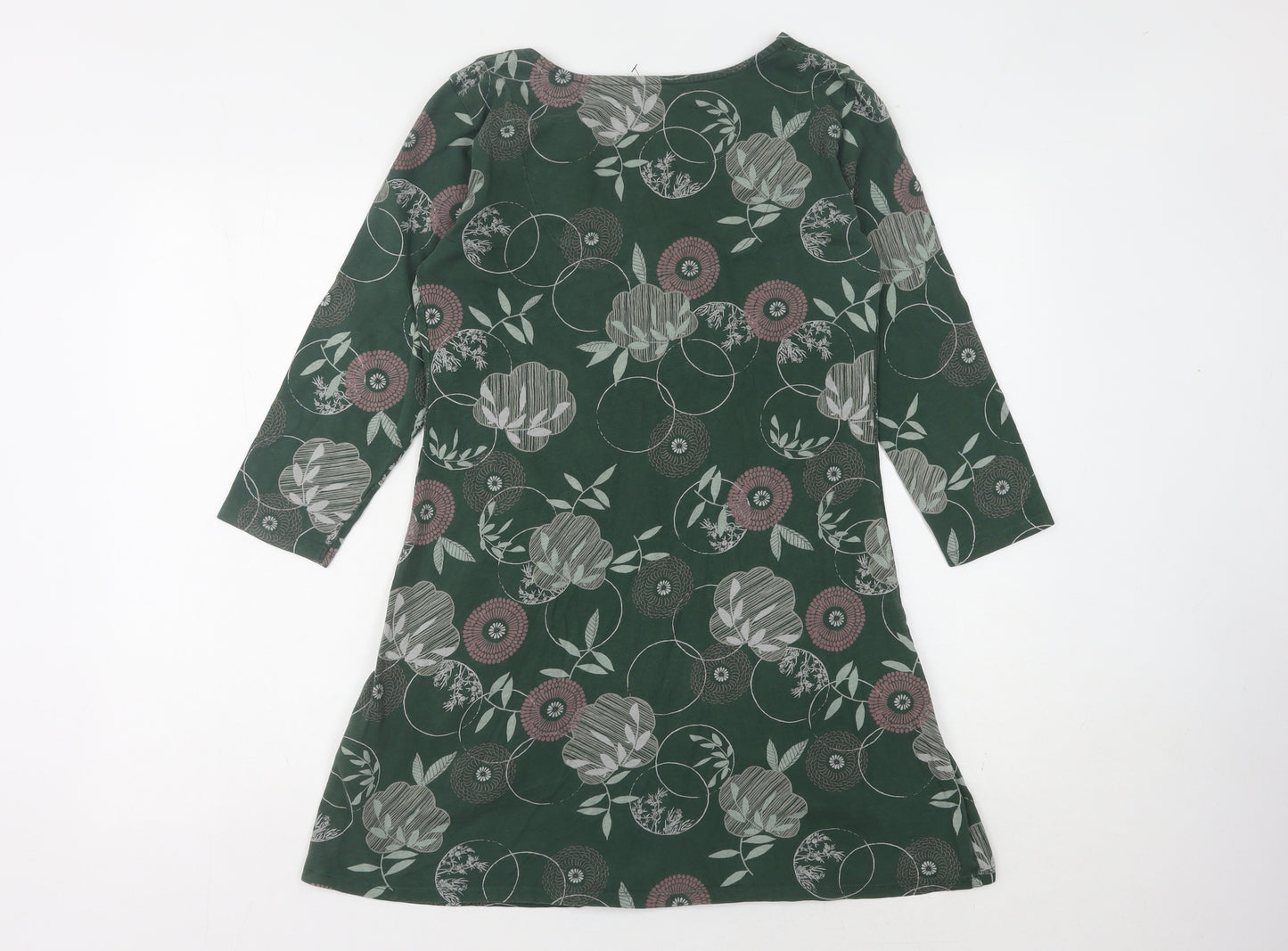 White Stuff Women's Green Floral Dress Size 12