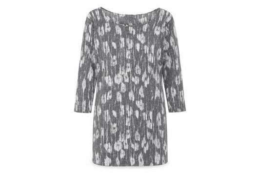 Front view of Marks & Spencer Women's Grey Boat Neck Dress