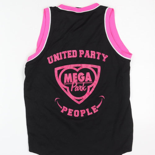 Poleposition Black Tank Top, Unisex, Small, Graphic Print