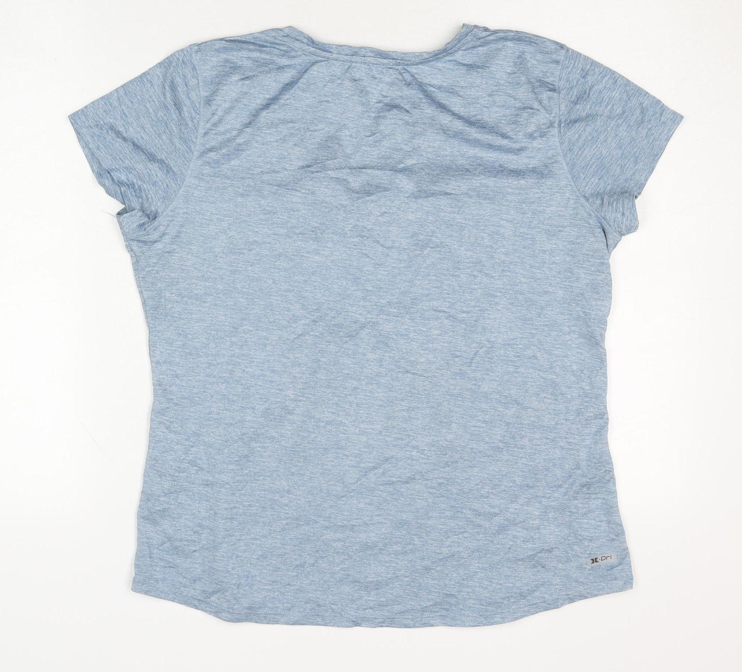 RBX Women's Blue V-Neck T-Shirt, Size L, Lightweight