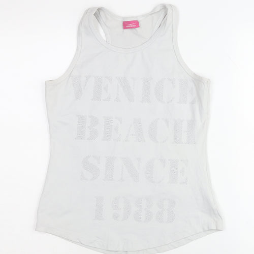 Venice Beach Women's White Tank M Gym Top