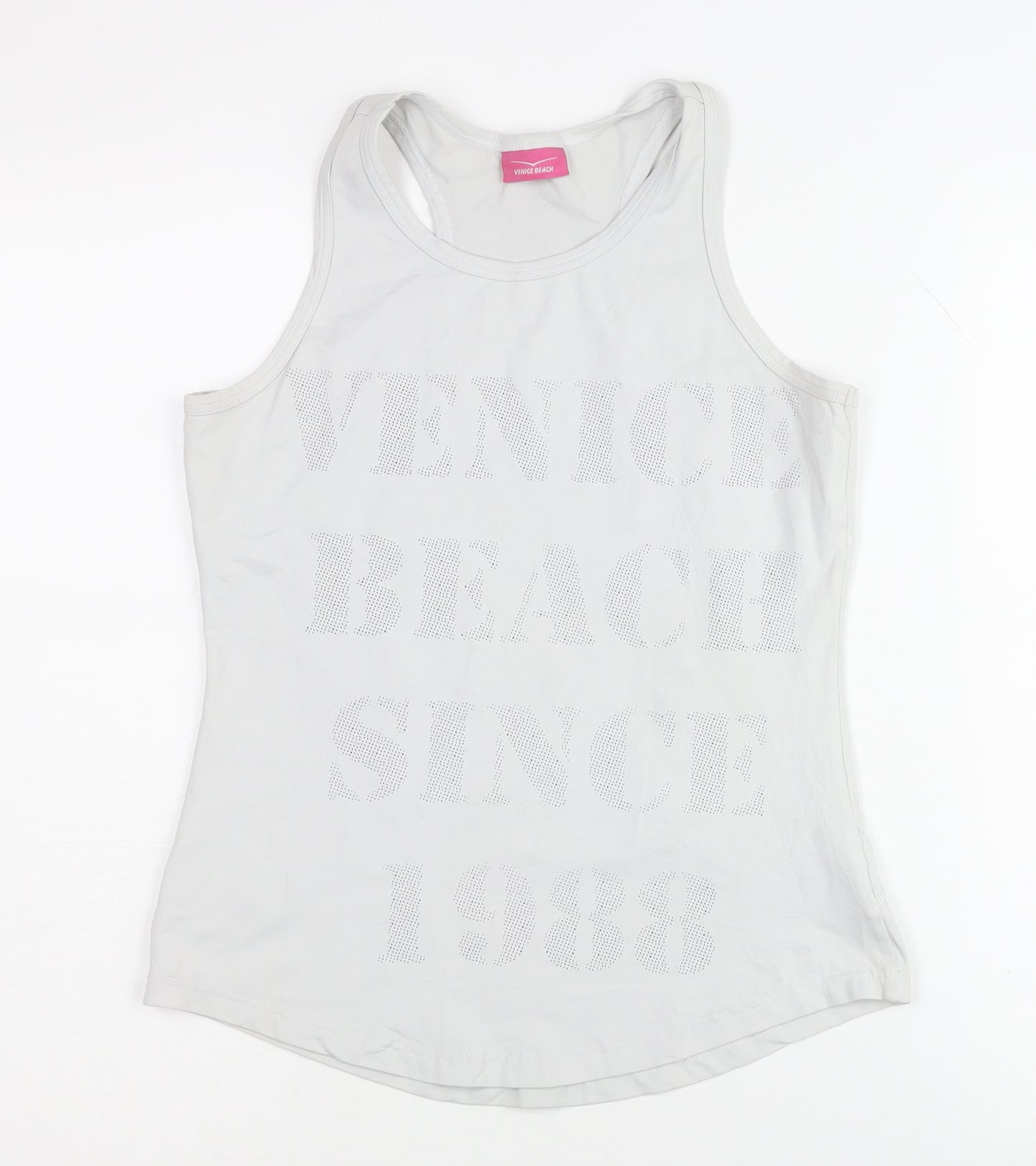 Venice Beach Women's White Tank M Gym Top