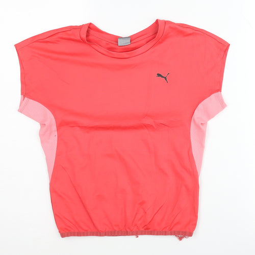 Puma Womens Red Activewear Top Size 10
