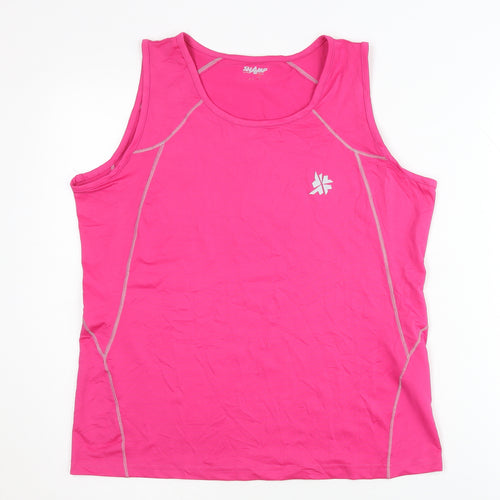 SHAMP Women's Pink Tank Top Medium for Gym or Running