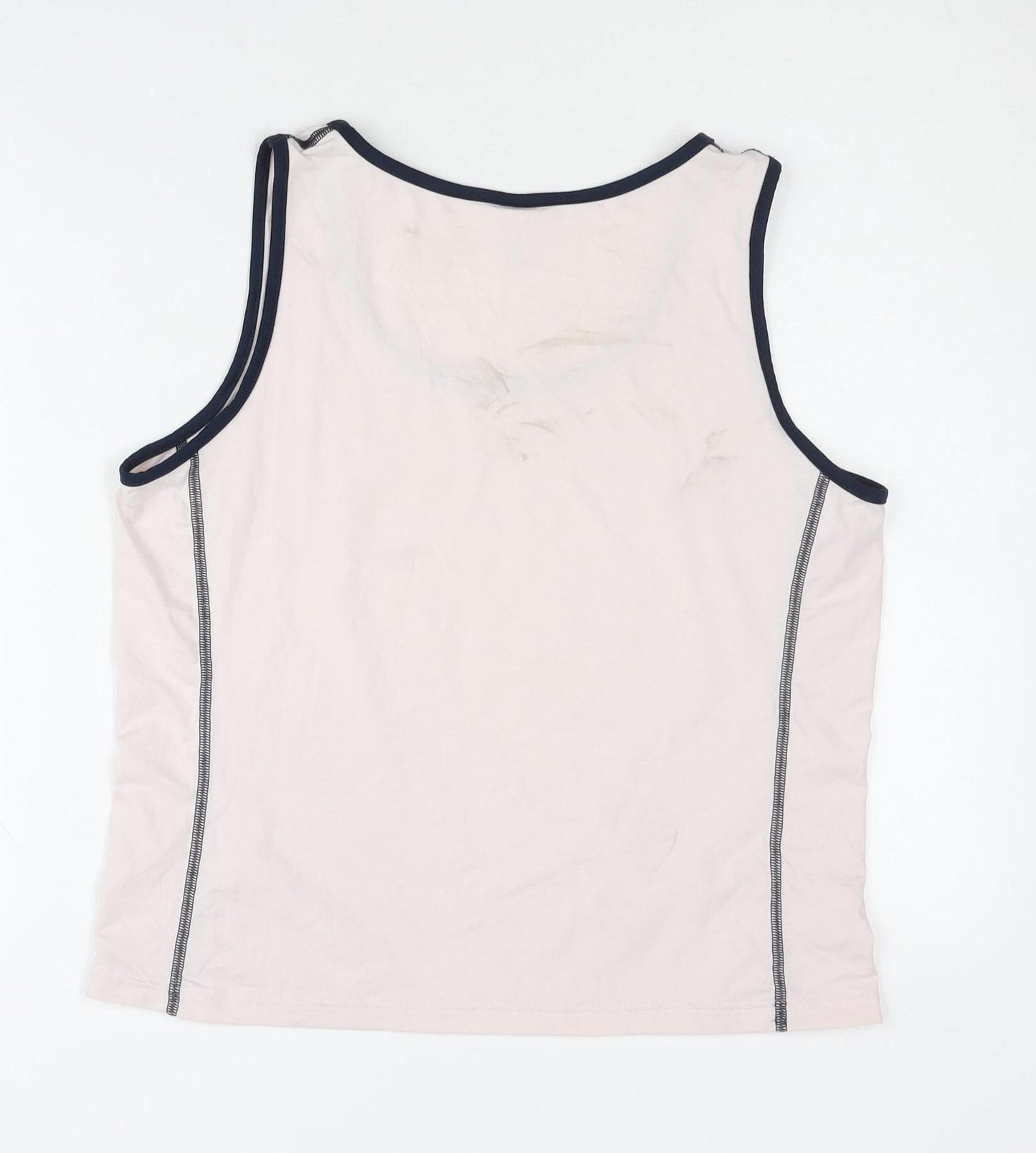 Trigema Women's White Tank Top L Scoop Neck