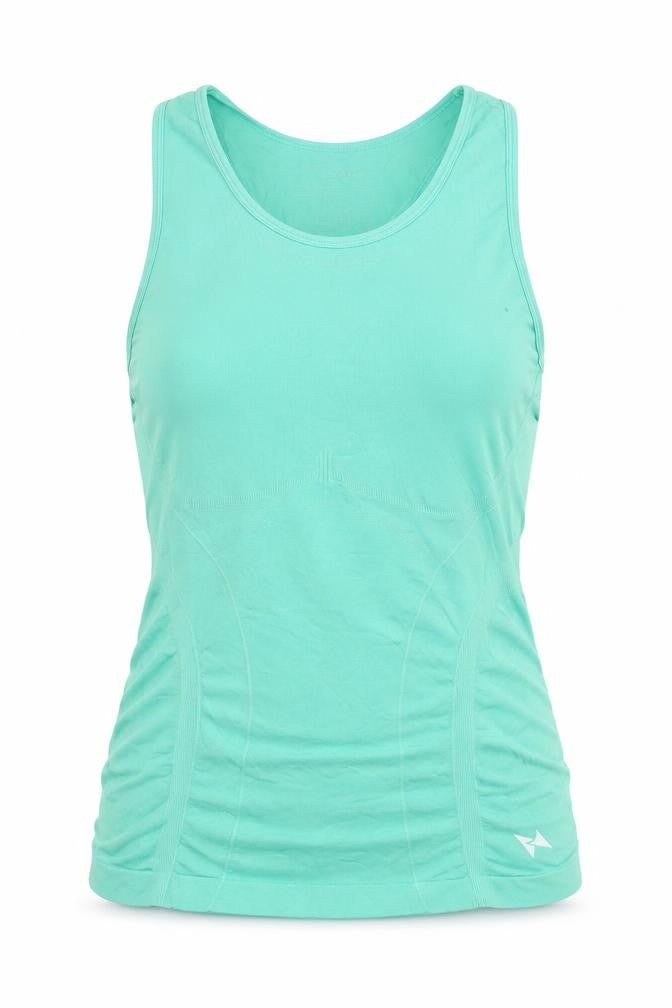 Front view of Shamp Women's Green Tank Top M - Gym & Training