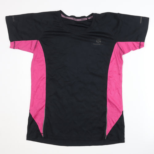 Route 66 Women's Black Pink Running T-Shirt L