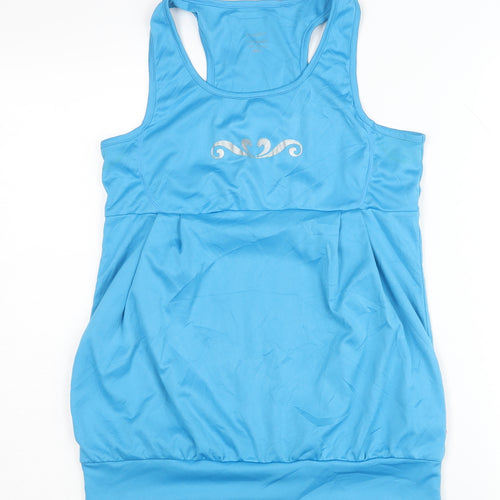 e-nution Women's Blue Racerback Tank Top, Size L