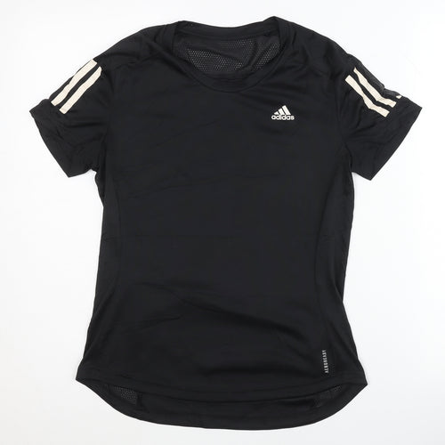 Adidas Women's Black T-Shirt, S, Running, Breathable