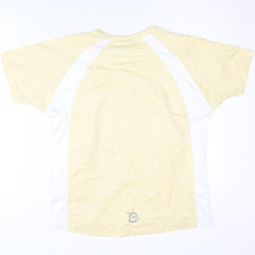 Movement Session Unisex Yellow Activewear T-Shirt Sz 16