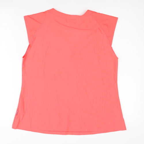 Venice Beach Women's Pink V-Neck Sleeveless T-Shirt