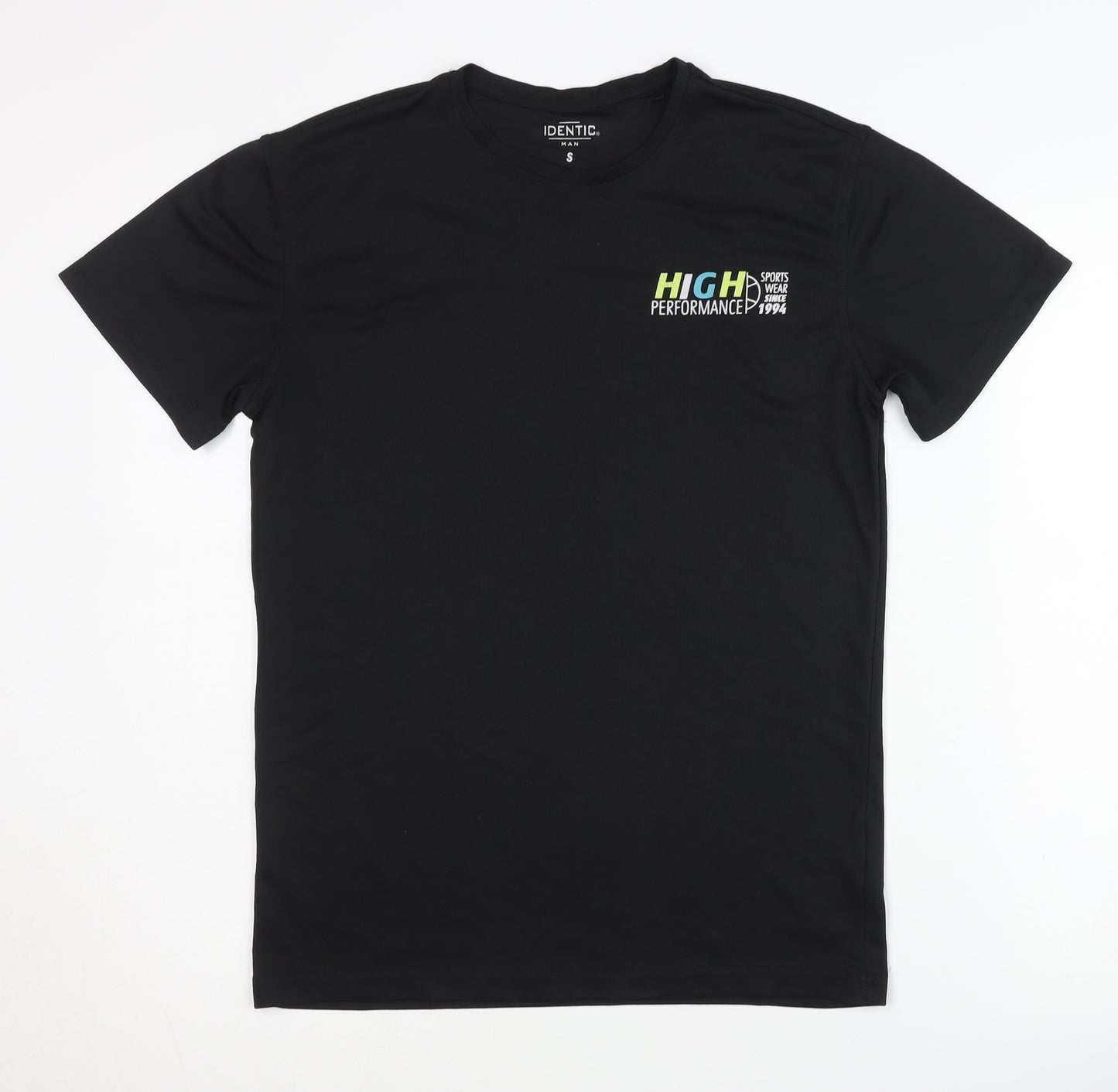Identic Men's Black S Pullover T-Shirt
