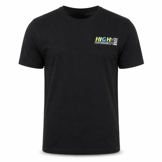 Front view of Identic Men's Black S Pullover T-Shirt