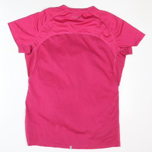 Equipe Sport Women's Pink V-Neck Jersey T-Shirt L