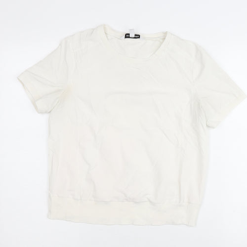 BR STANDARD Women's White T-Shirt, 2XS, Classic Crew Neck