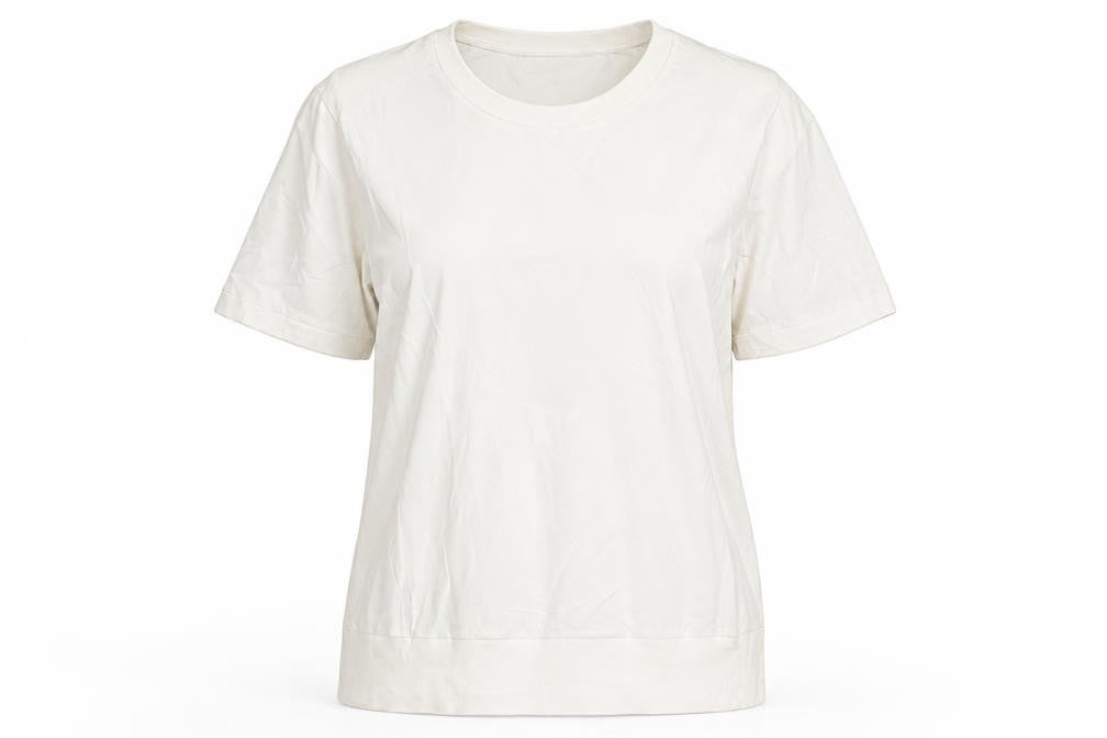 Front view of BR STANDARD Women's White T-Shirt, 2XS, Classic Crew Neck