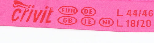 Crivit Women's Pink Gym T-Shirt, Size L