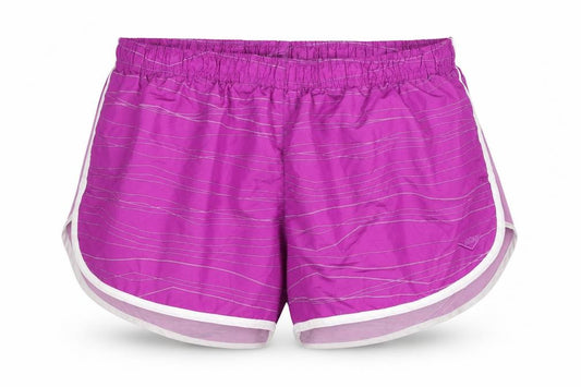 PONY Women's Purple Athletic Shorts L Striped