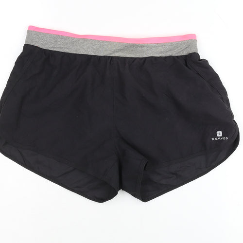 Decathlon Women's Black XS Athletic Shorts