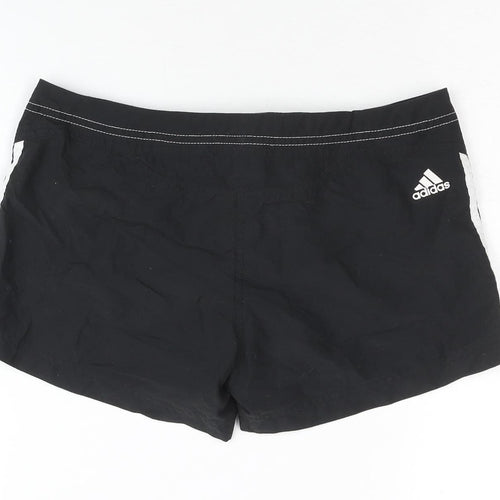 Adidas Women's Black Athletic Shorts S, Drawstring, Polyester