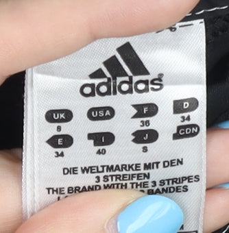 Adidas Women's Black Athletic Shorts S, Drawstring, Polyester