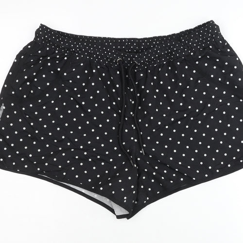 Gina Benotti Women's Black Polka Dot Athletic Shorts Size 16