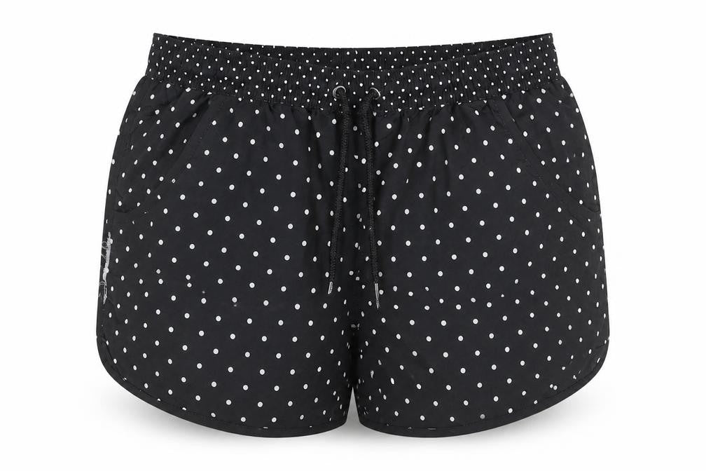Gina Benotti Women's Black Polka Dot Athletic Shorts Size 16