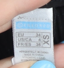 Women's Black Athletic Shorts, Size 6, Elastic Waist