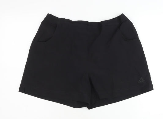 Adidas Women's Black Athletic Shorts L