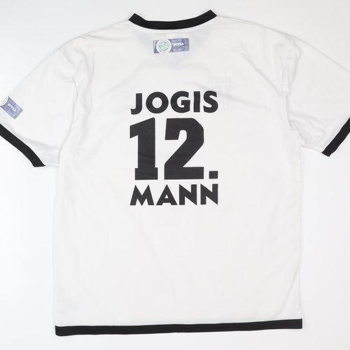 DFB Large White Adult Football Shirt Jogis 12. Man Short Sleeves