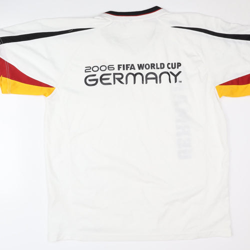 Germany Home Shirt World Cup 2006 Adults XL White Short Sleeves