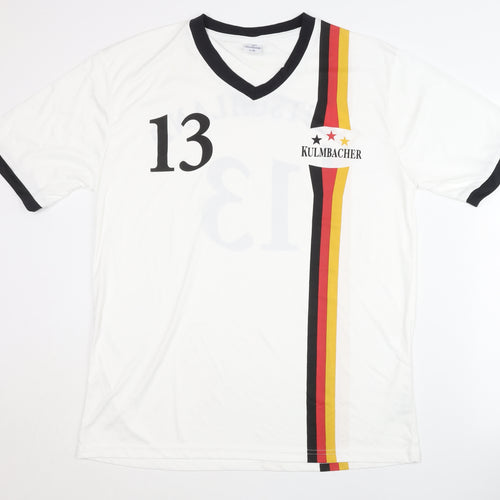 Kulmbacher Men's White Football Shirt L/XL Size 13
