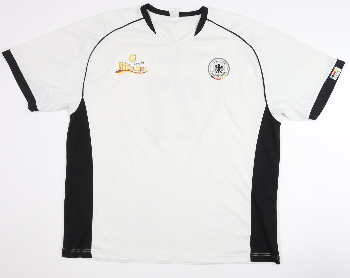 DFB Adults White Home Football Shirt XL/XXL Short Sleeves