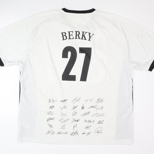 DFB Adults White Home Football Shirt XL/XXL Short Sleeves
