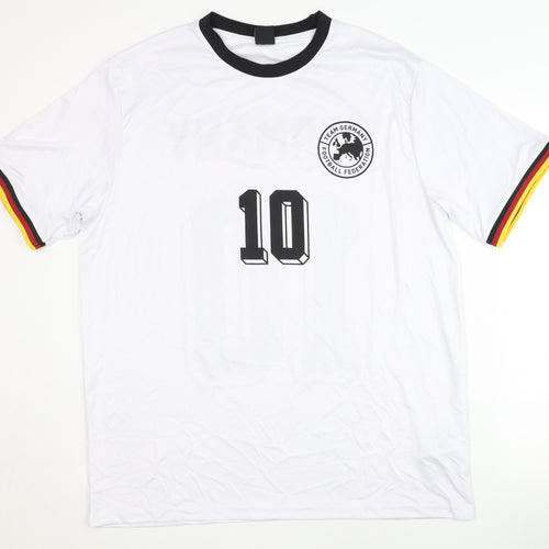 FSBN Team Germany Home Football Shirt XL White - Adults