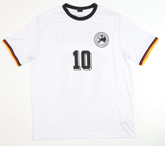 FSBN Team Germany Home Football Shirt XL White - Adults